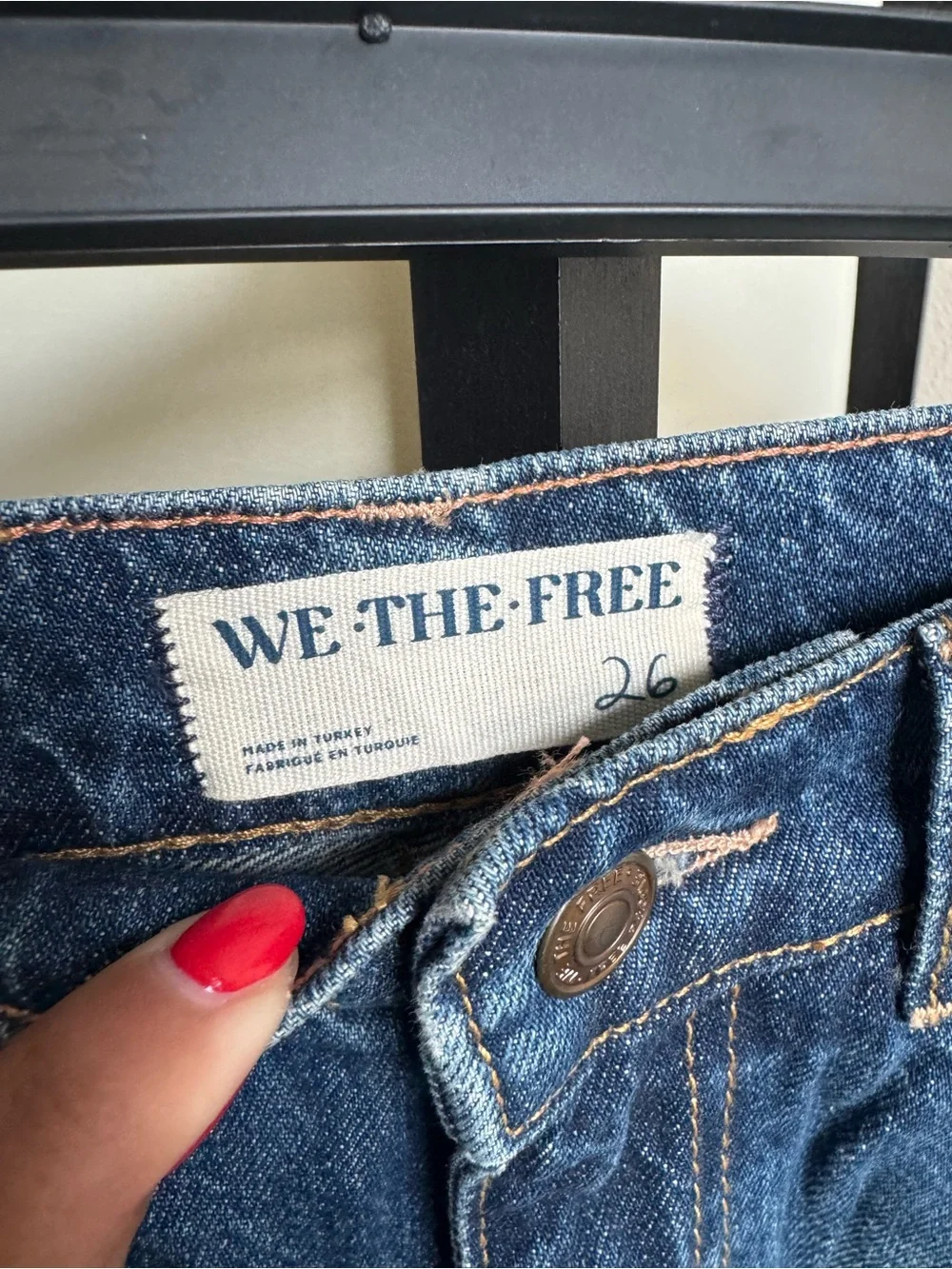 Misha Wide Barrel Leg Jeans - We The Free- 26 - Picture 2 of 5